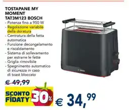 Esselunga TOSTAPANE MY MOMENT TAT3M123 BOSCH offerta