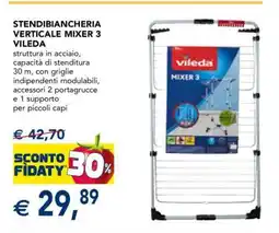 Esselunga STENDIBIANCHERIA VERTICALE MIXER 3 VILEDA offerta
