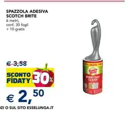 Esselunga SPAZZOLA ADESIVA SCOTCH BRITE offerta