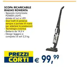 Esselunga SCOPA RICARICABILE RH6545 ROWENTA offerta