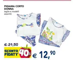Esselunga PIGIAMA CORTO DONNA offerta