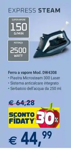 Esselunga Ferro a vapore Mod. DW4308 offerta