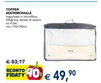 Esselunga TOPPER MATRIMONIALE offerta