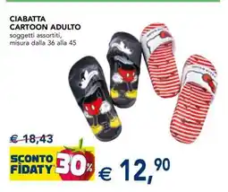 Esselunga CIABATTA CARTOON ADULTO offerta