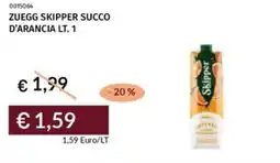 Prezzemolo e Vitale Zuegg skipper succo d'arancia offerta