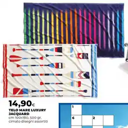 Ipercoop Telo mare luxury jacquard offerta