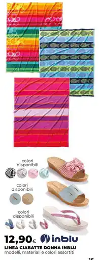 Ipercoop Linea ciabatte donna INBLU offerta