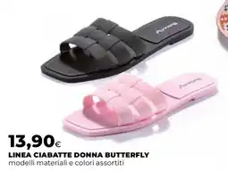 Ipercoop Linea ciabatte donna butterfly offerta