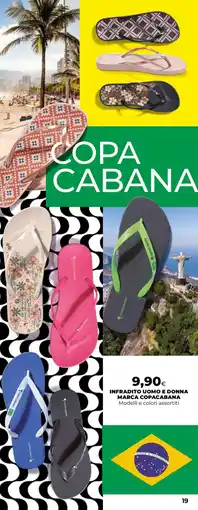 Ipercoop Infradito uomo e donna marca copacabana offerta