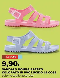 Ipercoop Sandalo donna aperto colorato in pvc lucido LE COSE offerta