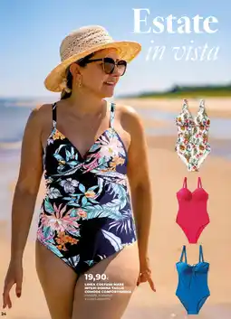 Ipercoop Linea costumi mare interi donna taglie comode confortissima offerta