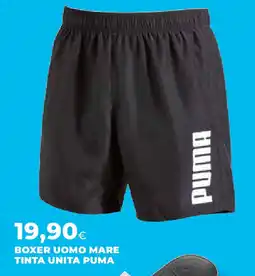 Ipercoop Boxer uomo mare tinta unita PUMA offerta