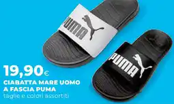 Ipercoop Ciabatta mare uomo a fascia PUMA offerta
