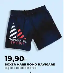 Ipercoop Boxer mare uomo NAVIGARE offerta