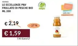 Prezzemolo e Vitale Le eccellenze p&v frullato di pesche bio offerta