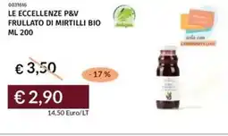Prezzemolo e Vitale Le eccellenze p&v frullato di mirtilli bio offerta