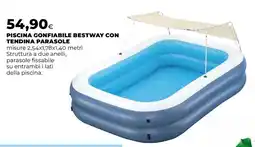 Ipercoop Piscina gonfiabile bestway con tendina parasole offerta