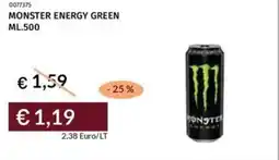 Prezzemolo e Vitale Monster energy green offerta