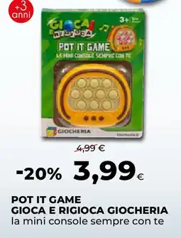 Ipercoop Pot it game gioca e rigioca giocheria offerta