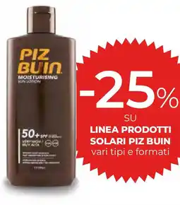Ipercoop Linea prodotti solari PIZ BUIN offerta