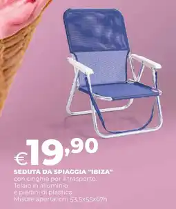 Ipercoop Seduta da spiaggia "ibiza" offerta