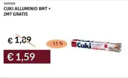 Prezzemolo e Vitale Cuki alluminio 8mt + 2mt gratis offerta