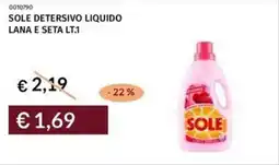 Prezzemolo e Vitale Sole detersivo liquido lana e seta offerta