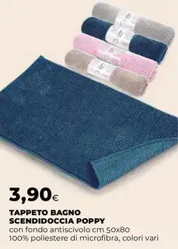 Ipercoop Tappeto bagno scendidoccia poppy offerta