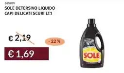 Prezzemolo e Vitale Sole detersivo liquido capi delicati scuri offerta