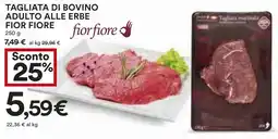 Coop Superstore Tagliata di bovino adulto alle erbe FIOR FIORE offerta