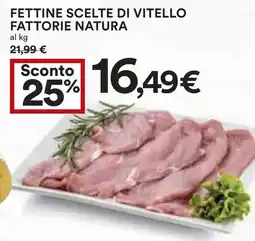 Coop Superstore Fettine scelte di vitello fattorie natura offerta
