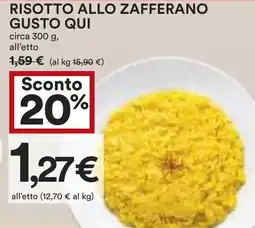 Coop Superstore Risotto allo zafferano GUSTO QUI offerta