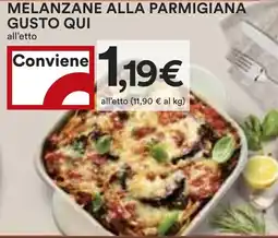 Coop Superstore Melanzane alla parmigiana GUSTO QUI offerta