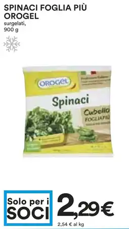 Coop Superstore Spinaci foglia più OROGEL offerta