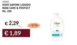 Prezzemolo e Vitale Dove sapone liquido mani care & protect offerta