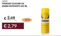 Prezzemolo e Vitale Proraso schiuma da barba nutriente offerta