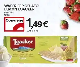 Coop Superstore Wafer per gelato lemon LOACKER offerta