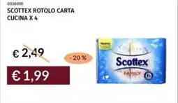 Prezzemolo e Vitale Scottex rotolo carta cucina x 4 offerta