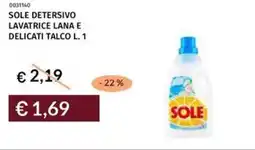 Prezzemolo e Vitale Sole detersivo lavatrice lana e delicati talco offerta