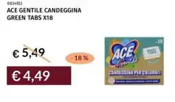 Prezzemolo e Vitale Ace gentile candeggina green tabs x18 offerta