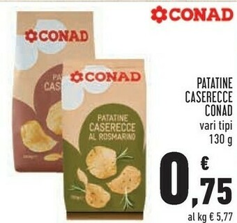 Conad City Conad patatine caserecce offerta