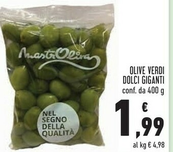 Conad City Olive verdi dolci giganti offerta