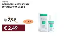 Prezzemolo e Vitale Dermogella detergente intimo attiva offerta