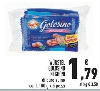 Wurstel golosino classico 100 g(ml)