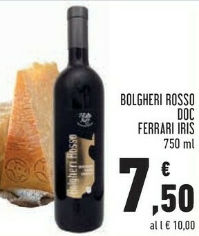 Conad City Bolgheri rosso doc iris offerta