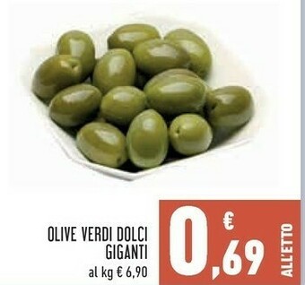 Conad City Giganti olive verdi dolci offerta
