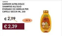 Prezzemolo e Vitale Garnier ultra dolce shampoo all'olio d'argan e di camelia per capelli secchi offerta