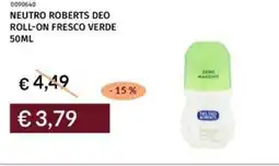 Prezzemolo e Vitale Neutro roberts deo roll-on fresco verde offerta
