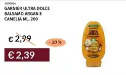 Prezzemolo e Vitale Garnier ultra dolce balsamo argan e camelia offerta
