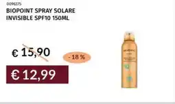 Prezzemolo e Vitale Biopoint spray solare invisible spf10 offerta